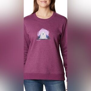 Purple Graphic Women's Sweater
